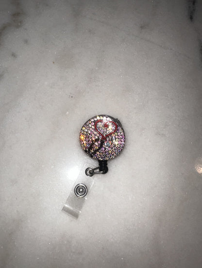 Rhinestone Badge Holder