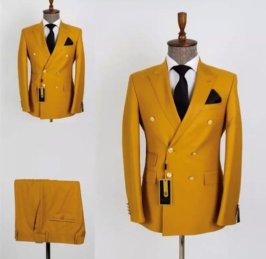 Men's two piece Gold Suit