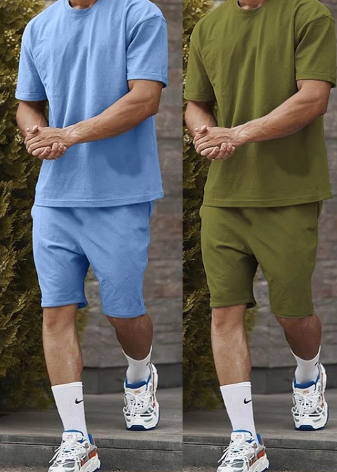 Men's Cotton Summer Short Set