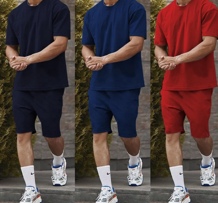 Men's Cotton Summer Short Set